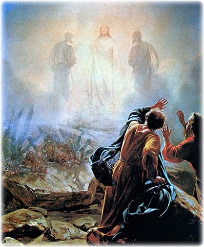 Transfiguration, original oil painting on canvas by Bloch